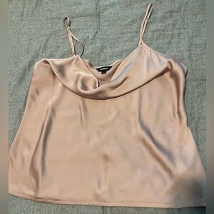 Express Cowl Neck Satin Camisole size XL